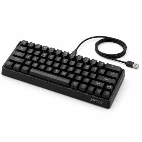 Teclado EWEADN Dk63 Negro